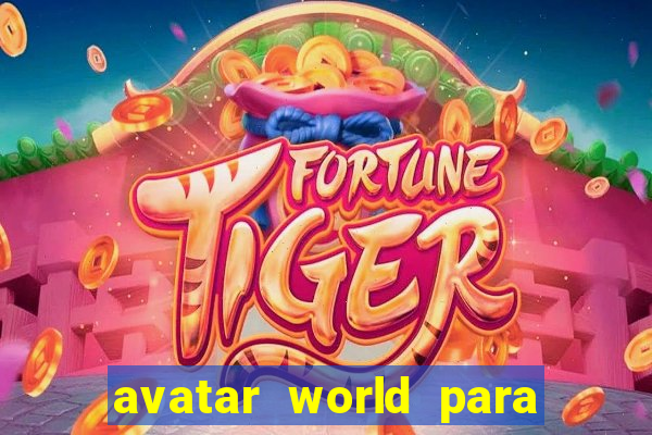 avatar world para imprimir e colorir